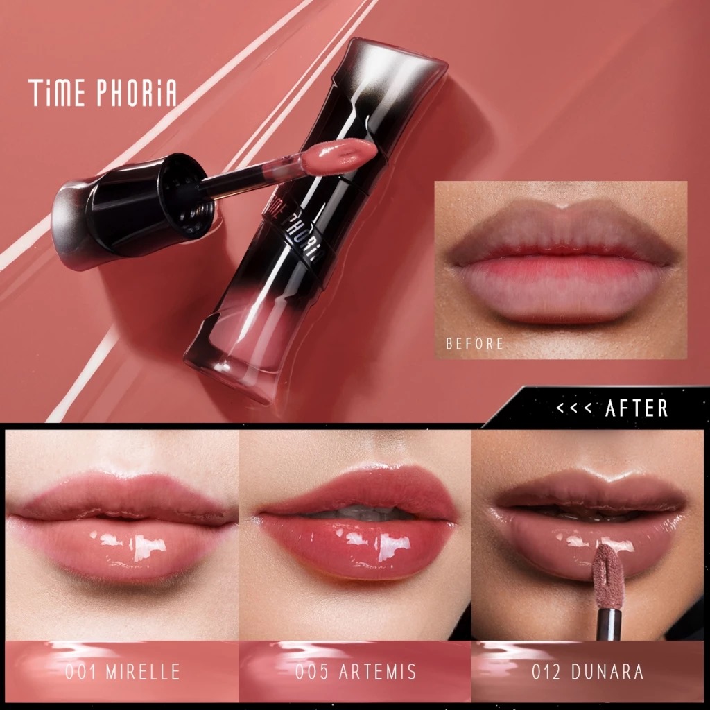 Time Phoria Lunara Frost 3D Lip Gloss 4ml - 001 Mirelle