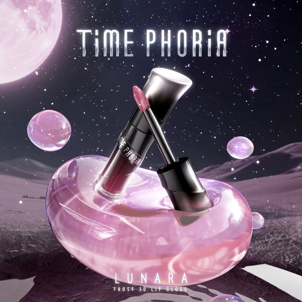Time Phoria Lunara Frost 3D Lip Gloss 4ml - 005 Artemis