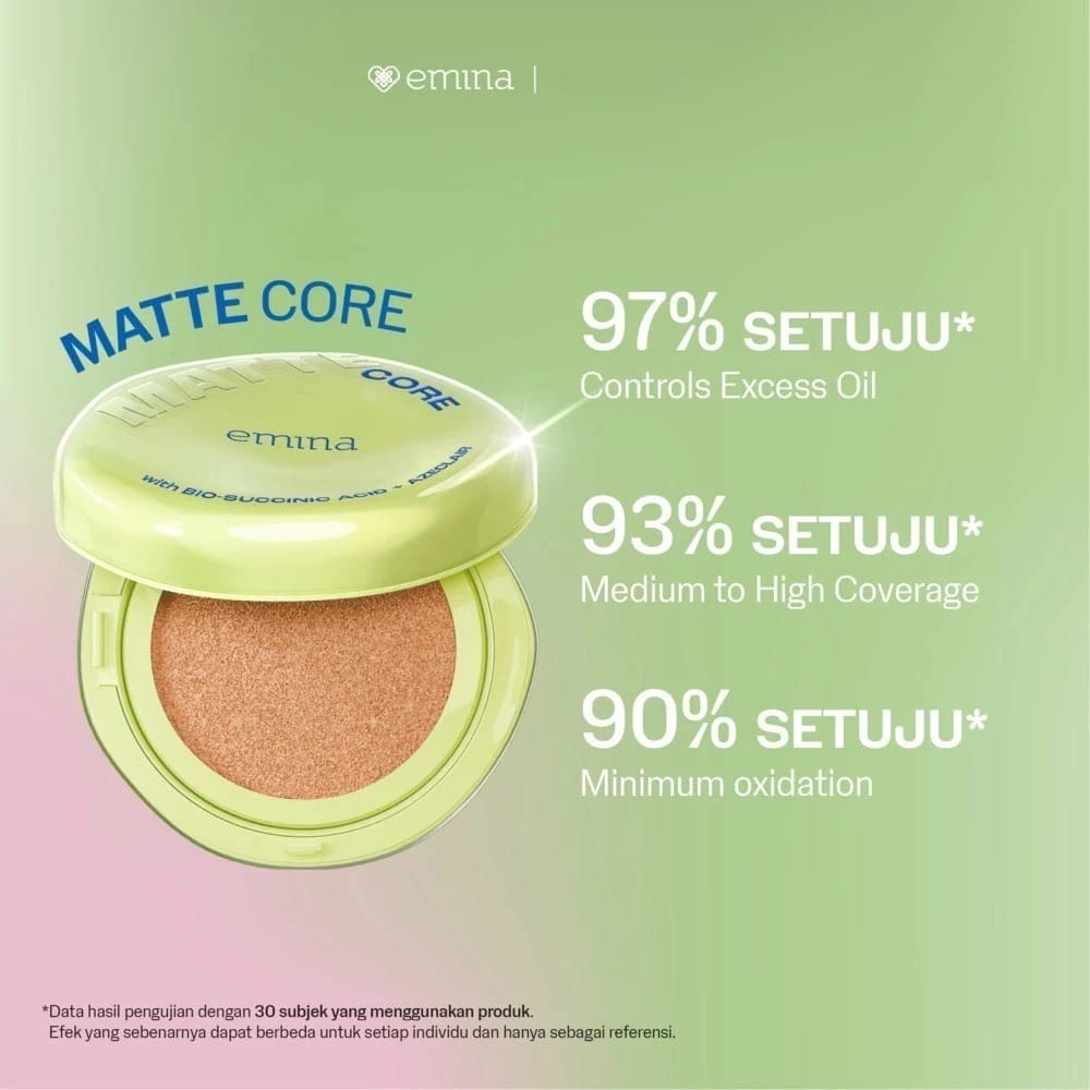 Emina Matte Core Cushion SPF48 PA++++ 13gr - O03 Chai
