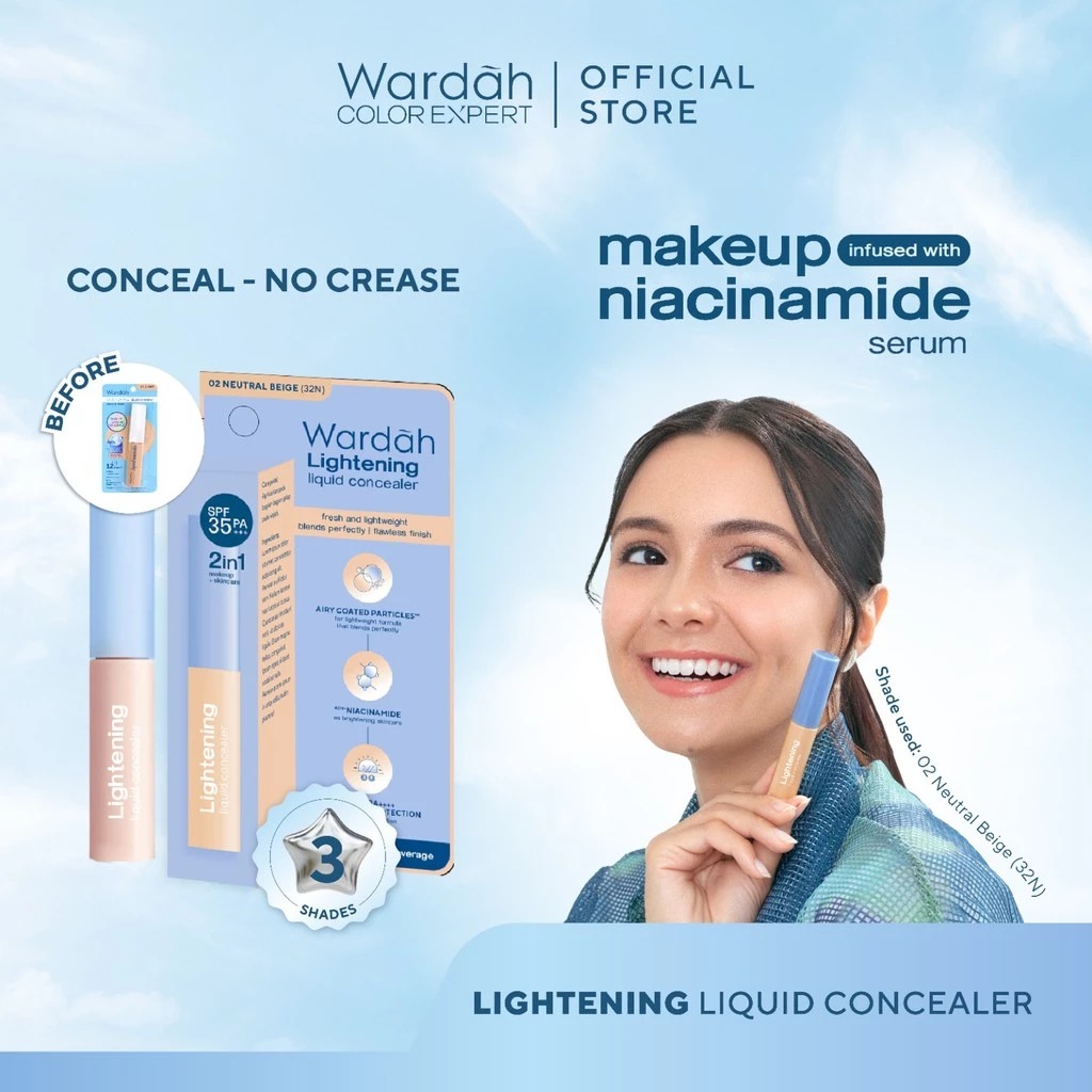 Wardah Lightening Liquid Concealer 6gr - 03 Golden Sand (43W)