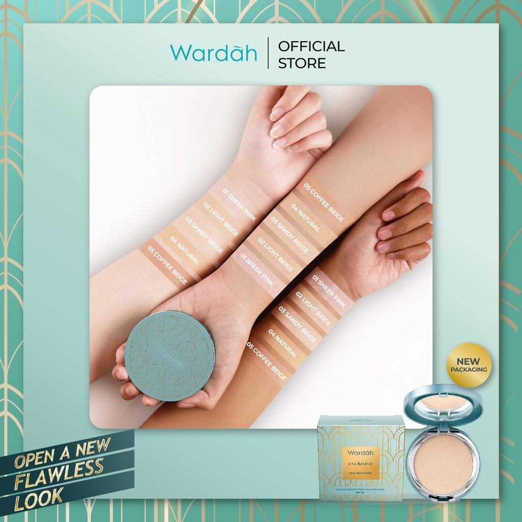Wardah Exclusive Two Way Cake SPF 15 - 01 Sheer Pink 12g
