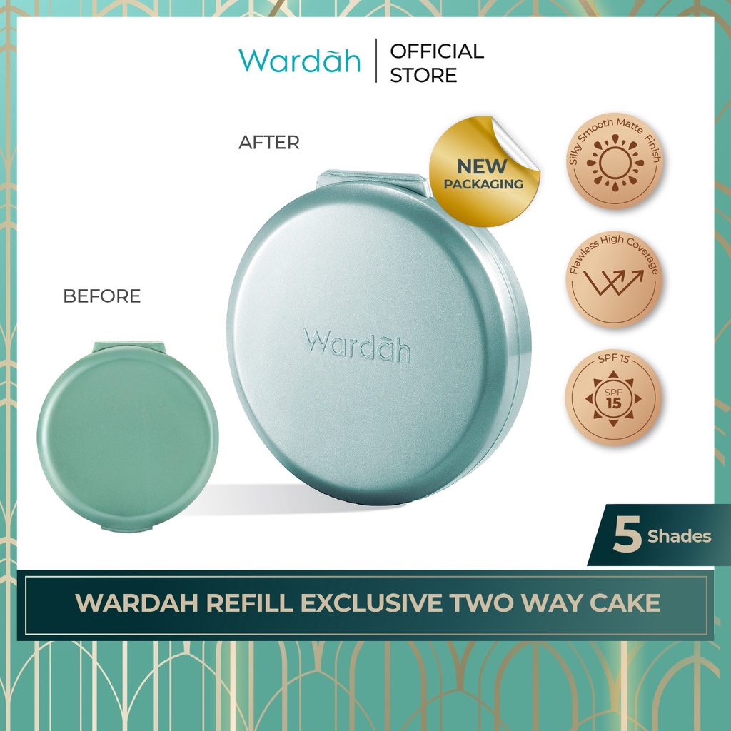 Wardah Exclusive Two Way Cake SPF 15 (REFILL) - 02 Light Beige 12g