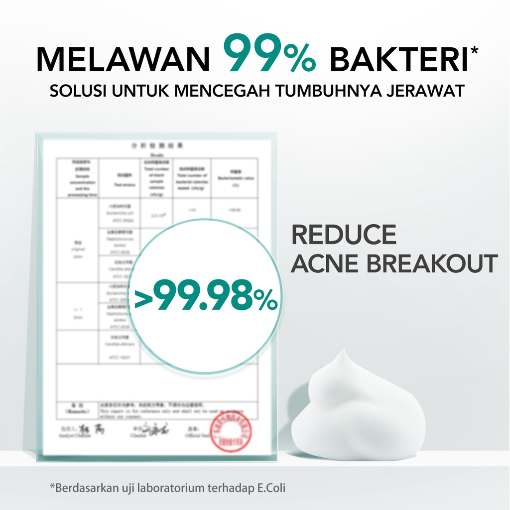 YOU Hy! Amino Bye-Byeteria Anti Bacterial Facial Wash 50gr (Tosca) *
