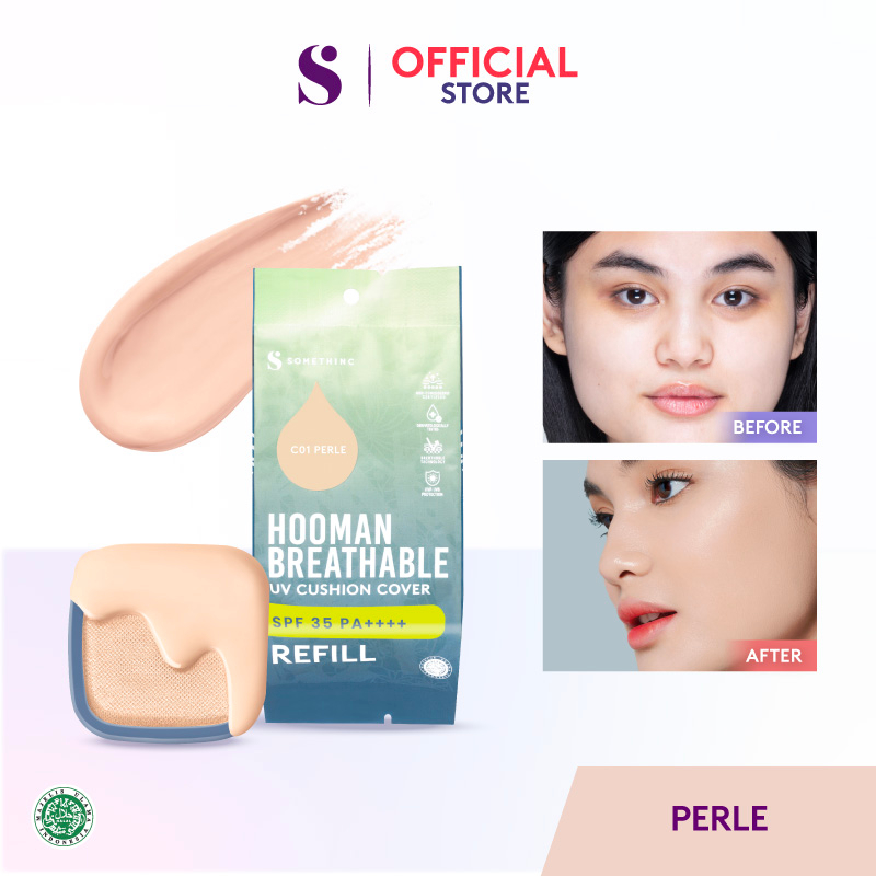 Somethinc Hooman Breathable UV Cushion SPF35 PA++++ REFILL - Perle (Cushion Matte)