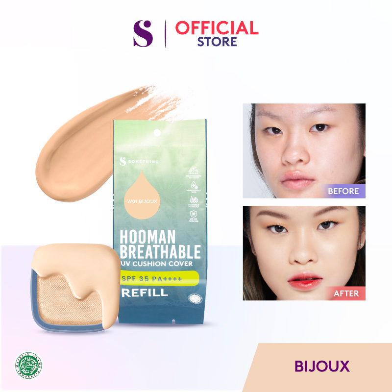 Somethinc Hooman Breathable UV Cushion SPF35 PA++++ REFILL - Bijoux (Cushion Matte)