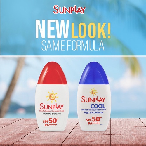 Sunplay Sunscreen Lotion High UV Defense SPF50+ PA++++ 30gr - Ultra Protection (Merah)