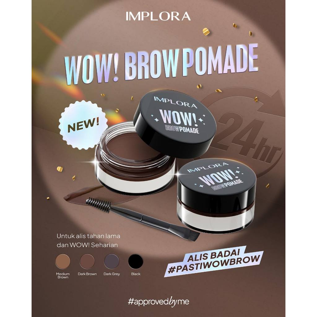 Implora WOW! Brow Pomade 2,5gr - Dark Brown