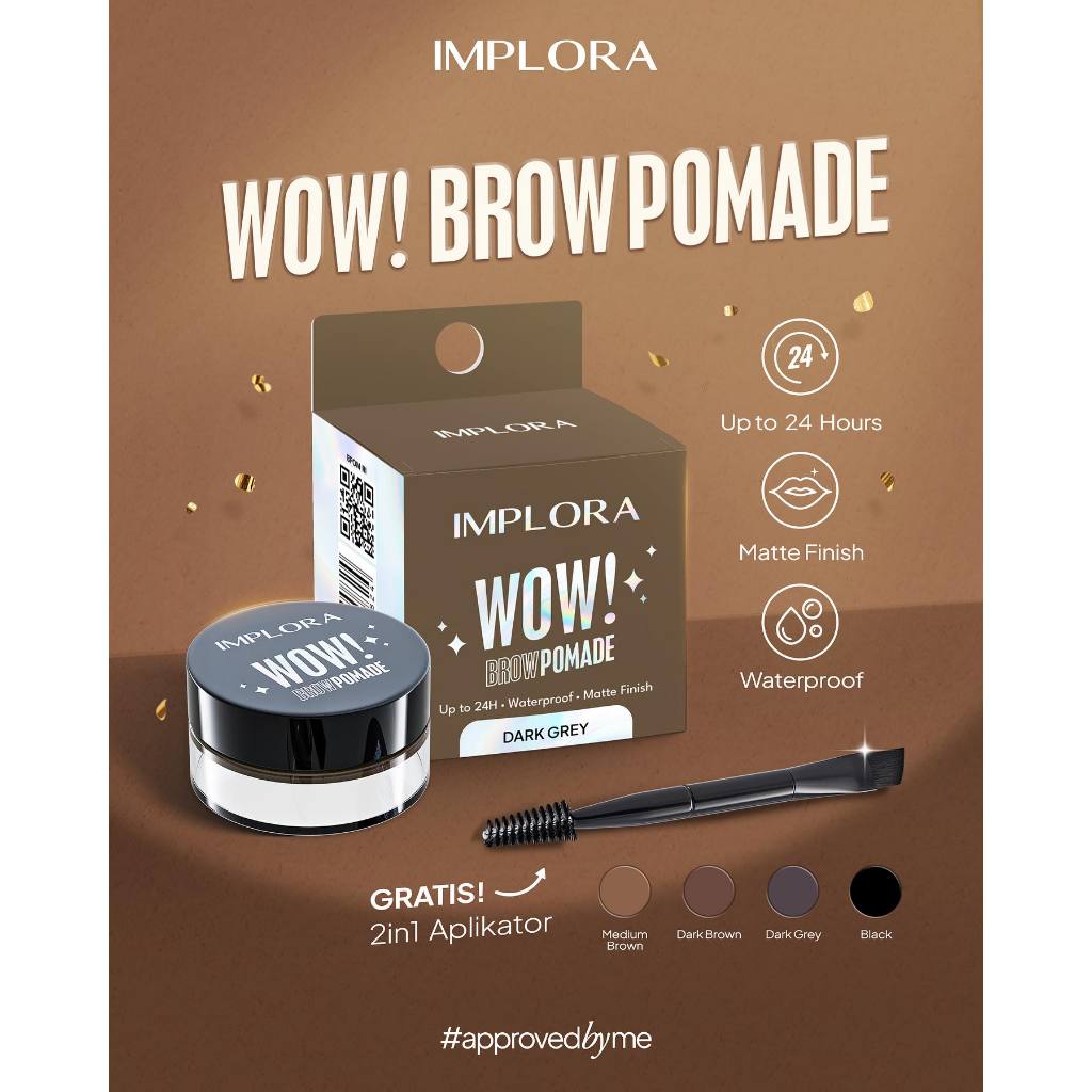Implora WOW! Brow Pomade 2,5gr - Dark Grey