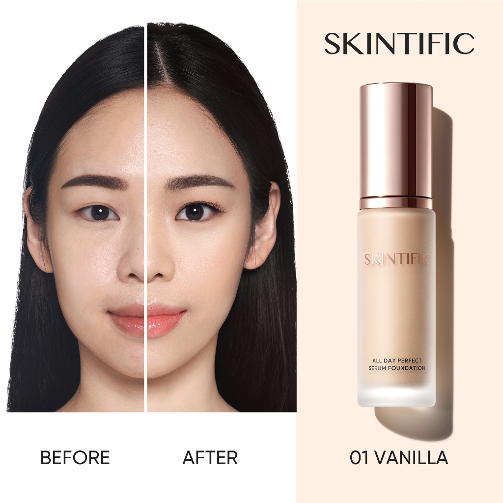 Skintific All Day Perfect Serum Foundation 25ml - 01 Vanilla *