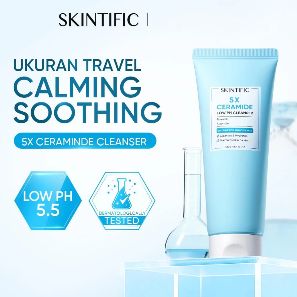 Skintific 5X Ceramide Low PH Cleanser 60ml