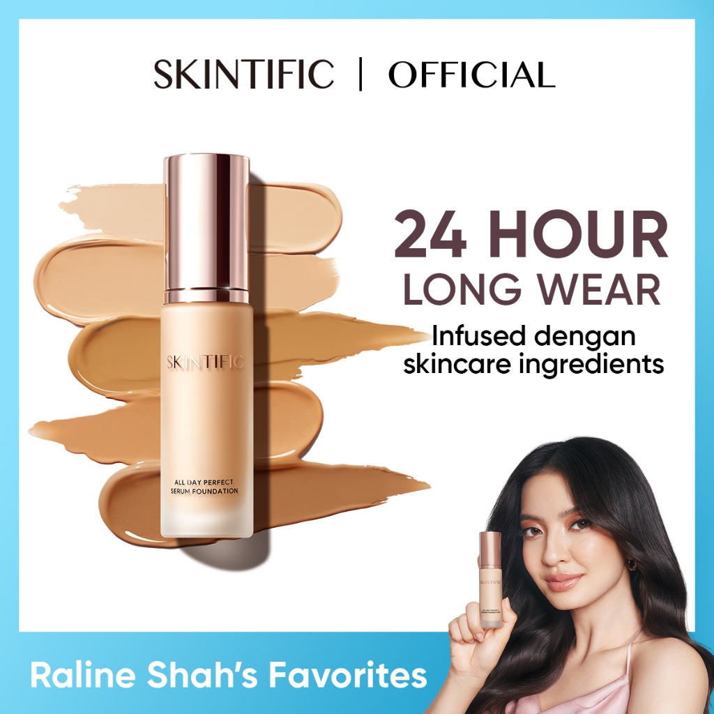 Skintific All Day Perfect Serum Foundation 25ml - 03A Almond