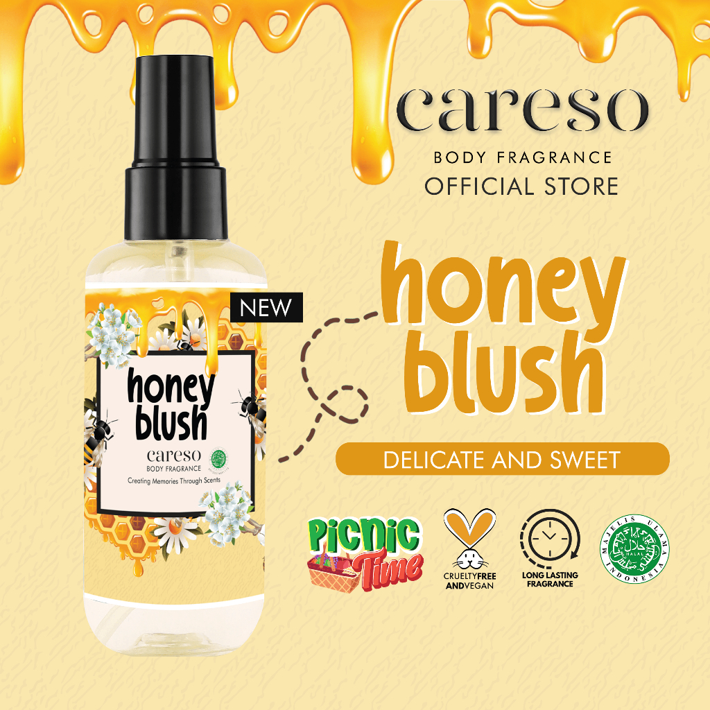Careso Body Fragrance 100ml - Honey Blush