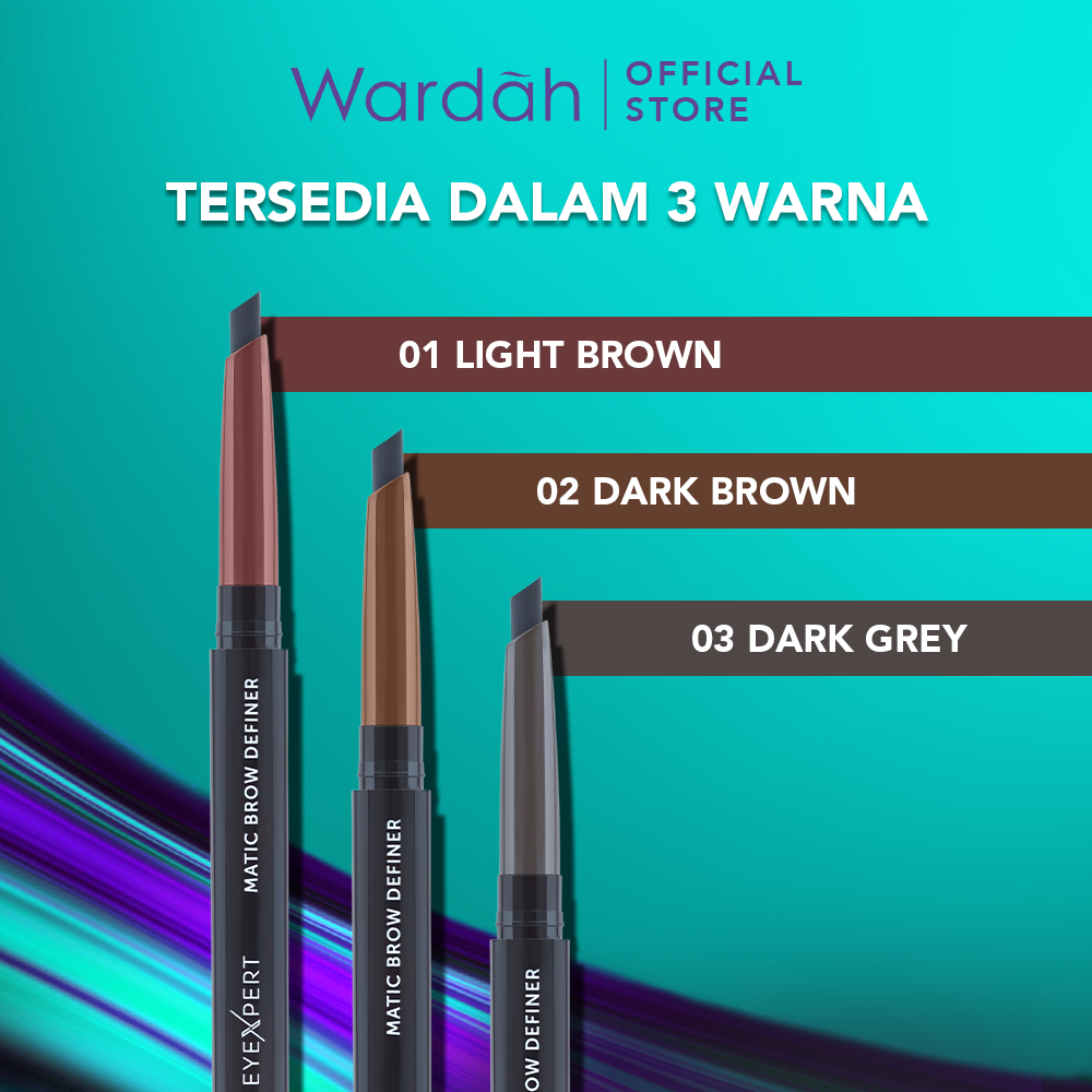 Wardah EyeXpert Matic Brow Definer 0.25gr - 02 Dark Brown