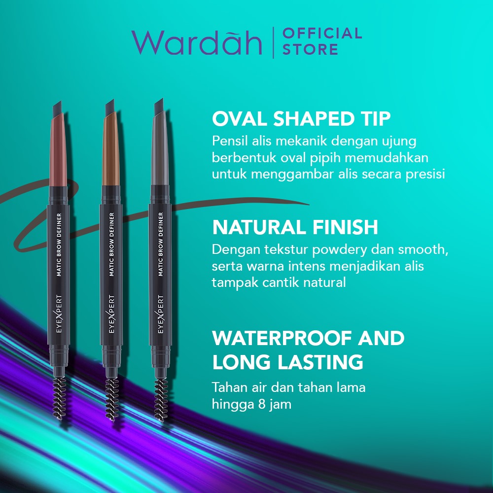 Wardah EyeXpert Matic Brow Definer 0.25gr - 03 Dark Grey