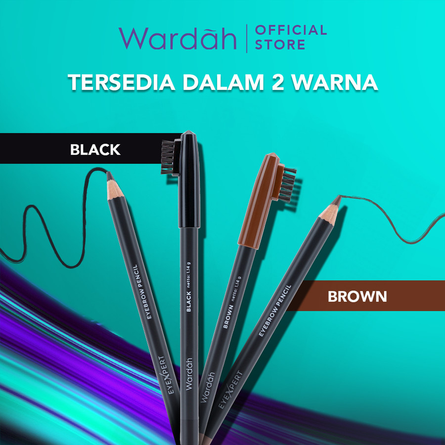 Wardah EyeXpert Eyebrow Pencil 1.14gr - Brown (Pensil Alis)