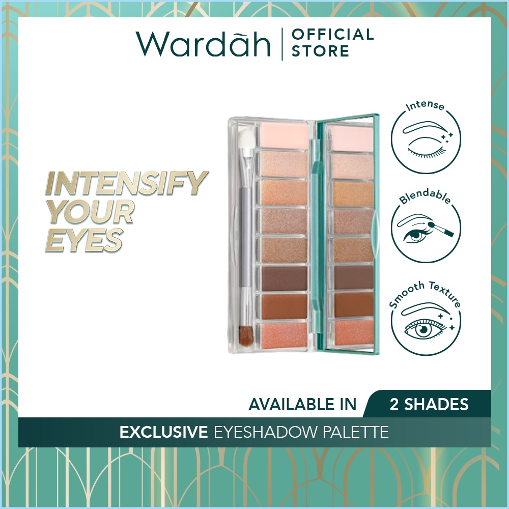 Wardah Exclusive Eyeshadow Pallete - 01 Sunset Brown