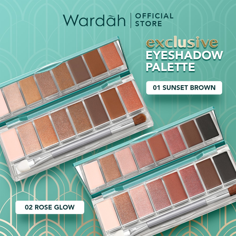 Wardah Exclusive Eyeshadow Pallete - 02 Rose Glow