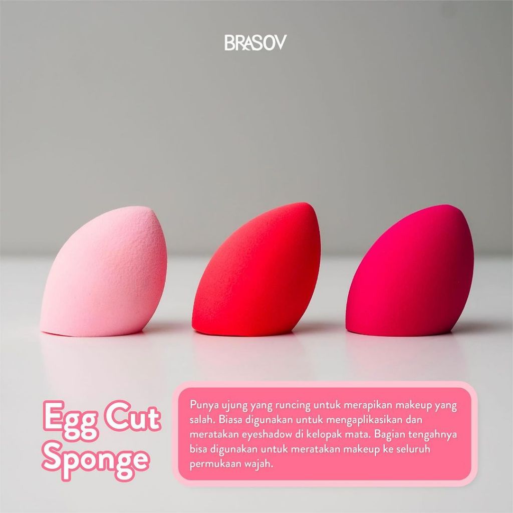 Brasov Spons Beauty Blender (Blending Sponge) - Egg Cut