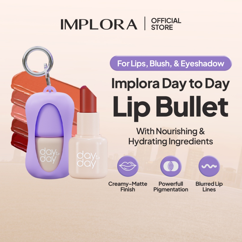 Implora Day to Day Series Key Chain Lip Bullet - 04 Attention