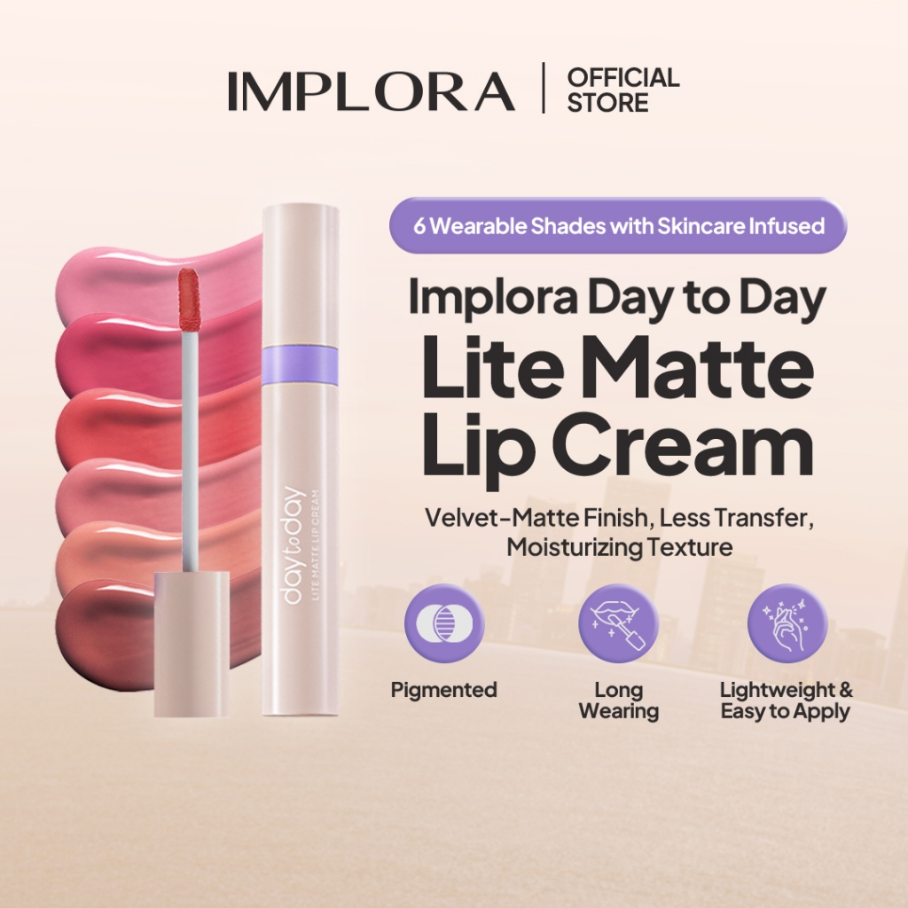 Implora Day to Day Series Lite Matte Lip Cream - 02 Cherish