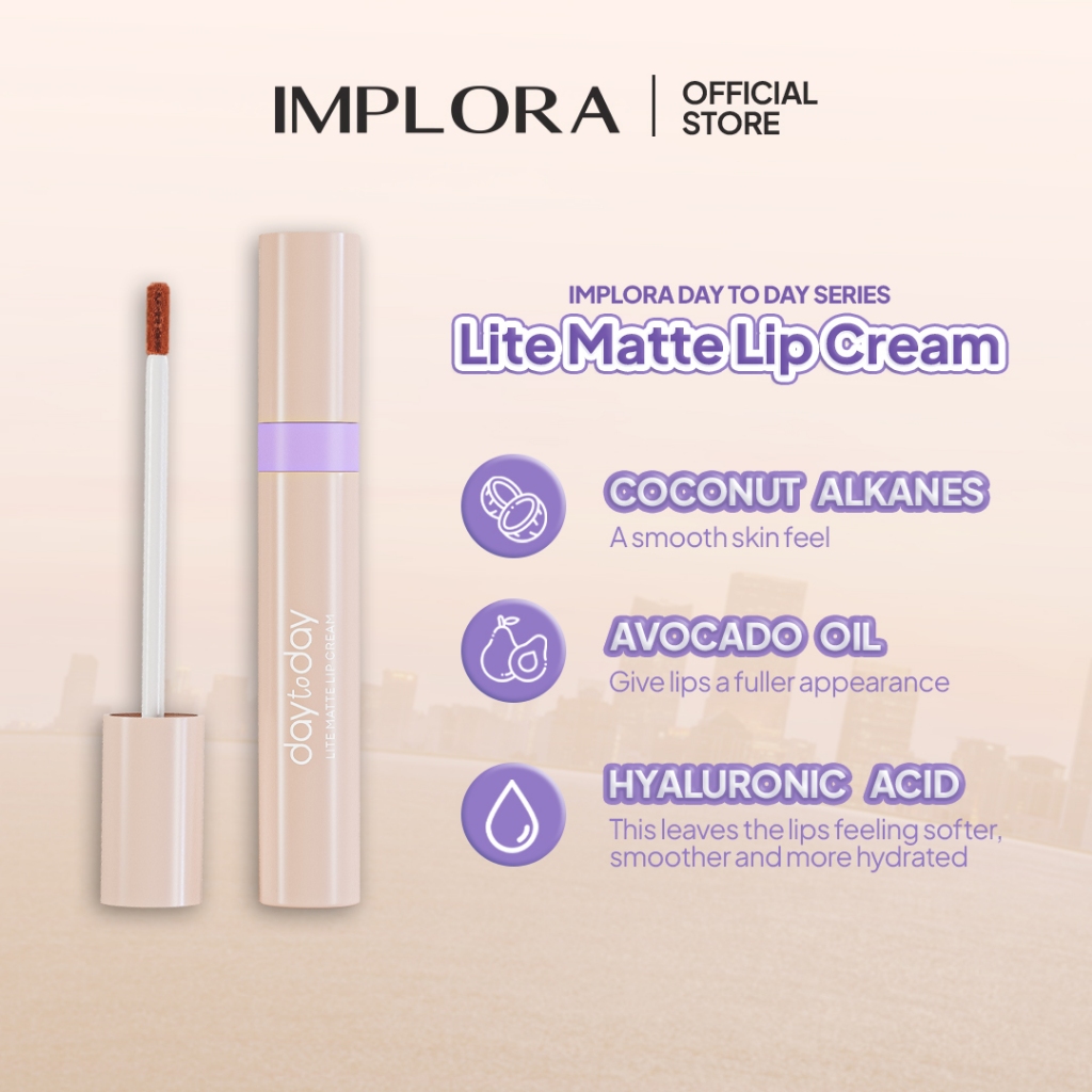 Implora Day to Day Series Lite Matte Lip Cream - 06 Attitude