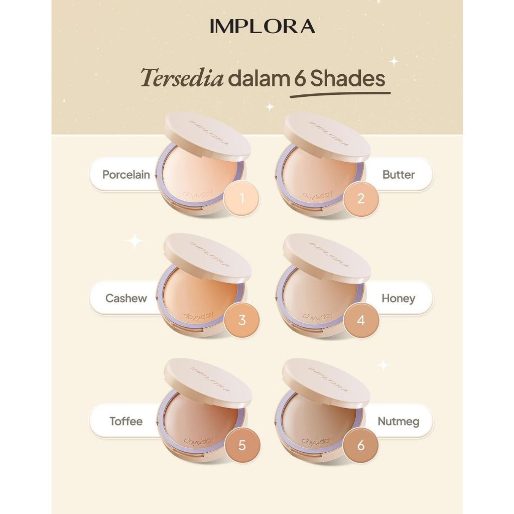 Implora Day to Day Series Two Way Cake REFILL - 04 Honey