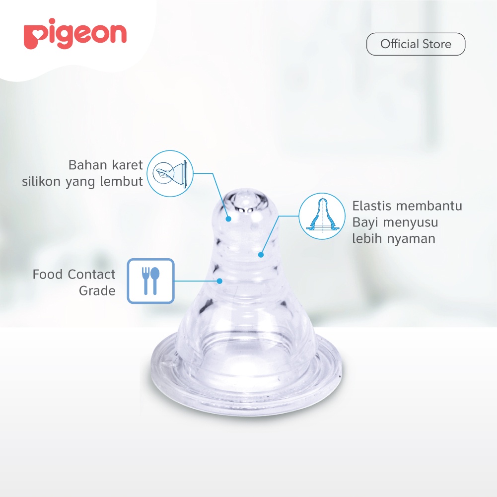 Pigeon Baby Bottle - W/S Type Silicone Nipple 240ml Orang Utan (Umur 4+ Bulan) Botol Susu Bayi