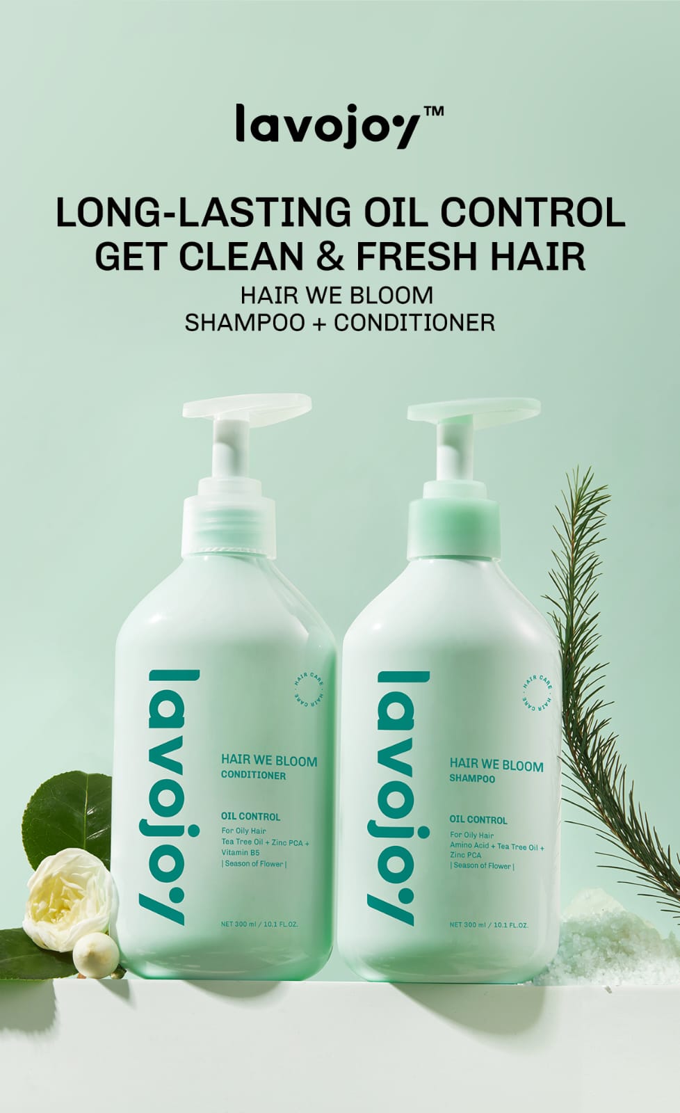 Lavojoy Hair We Bloom Conditioner 300ml - Oil Control (Season Of Flower)