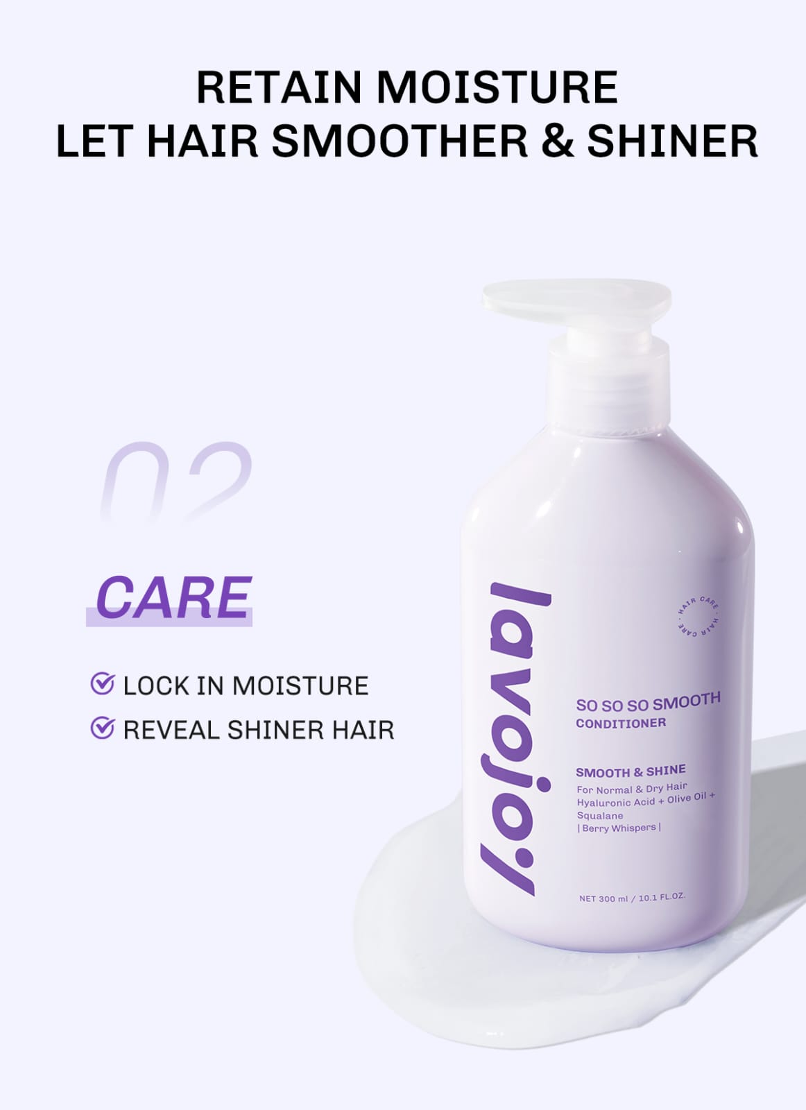 Lavojoy So So So Smooth Conditioner 300ml - Smooth & Shine (Berry Whispers)