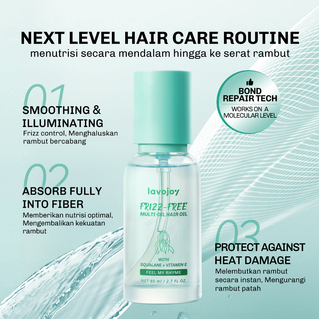 Lavojoy Frizz-Free Multi-Oil Hair Oil 80ml *