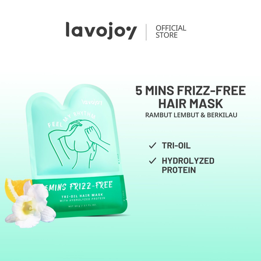 Lavojoy 5 Mins Frizz-Free Tri-Oil Hair Mask 60gr *