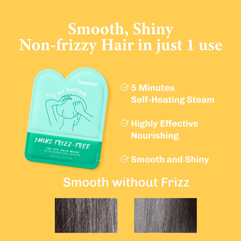Lavojoy 5 Mins Frizz-Free Tri-Oil Hair Mask 60gr *
