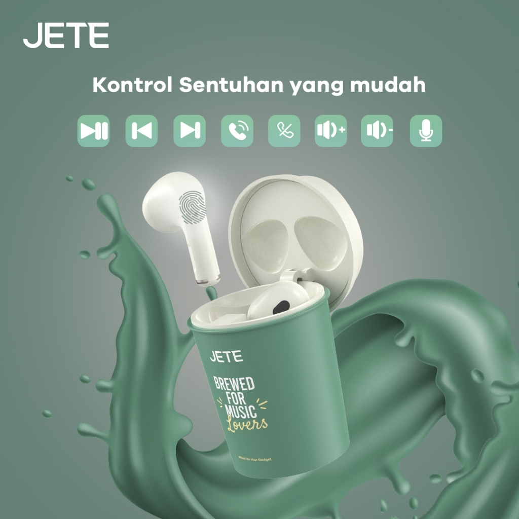JETE Handsfree Bluetooth TWS FS2 Pink - Brewed For Music Lovers 300mAh