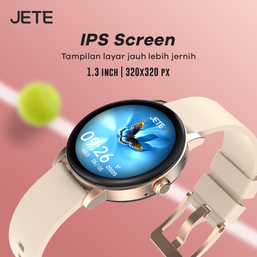 JETE Smartwatch - Aura Series Black 1.3 inch