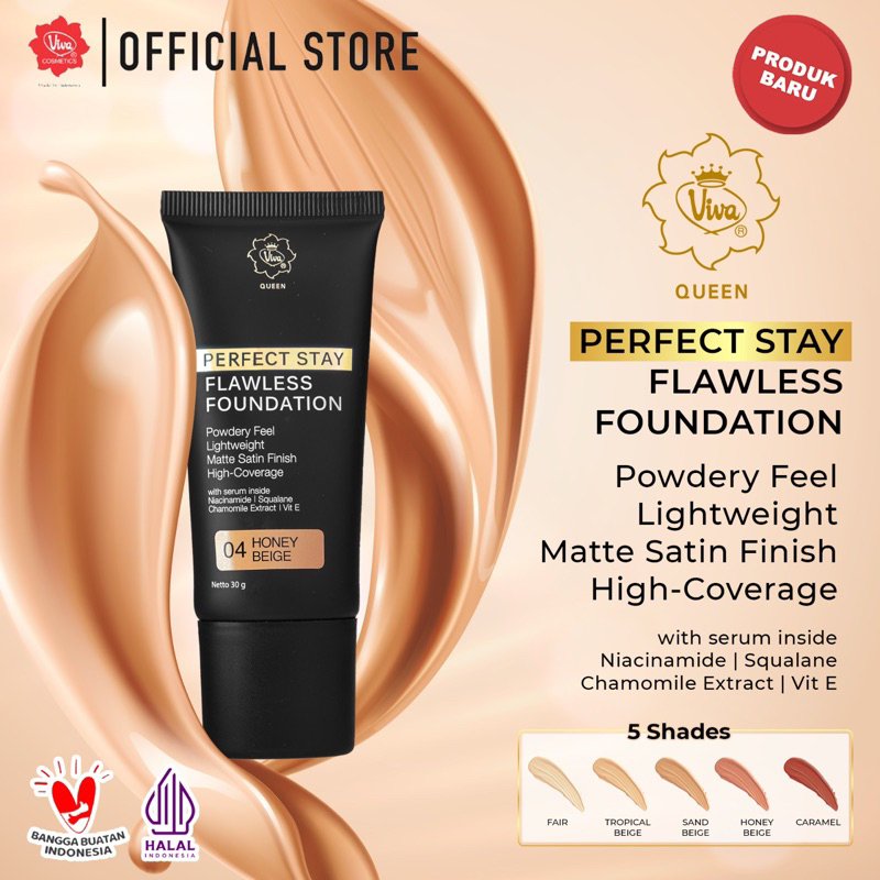 Viva Queen Perfect Stay Flawless Foundation 30gr - 01 Fair