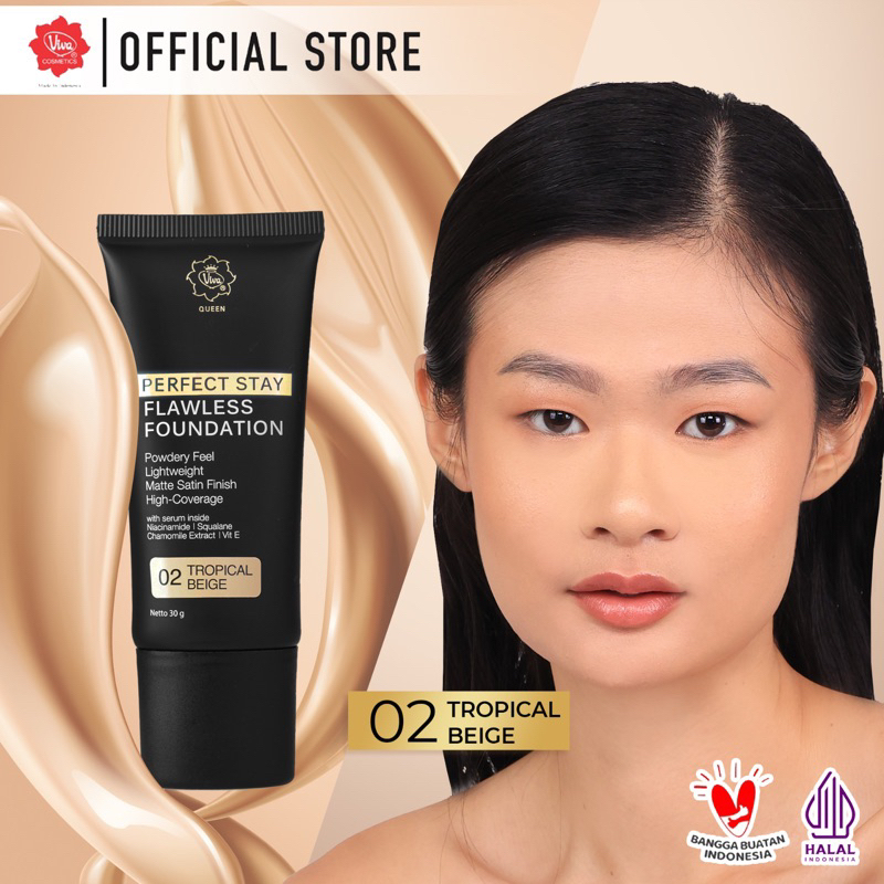 Viva Queen Perfect Stay Flawless Foundation 30gr - 02 Tropical Beige