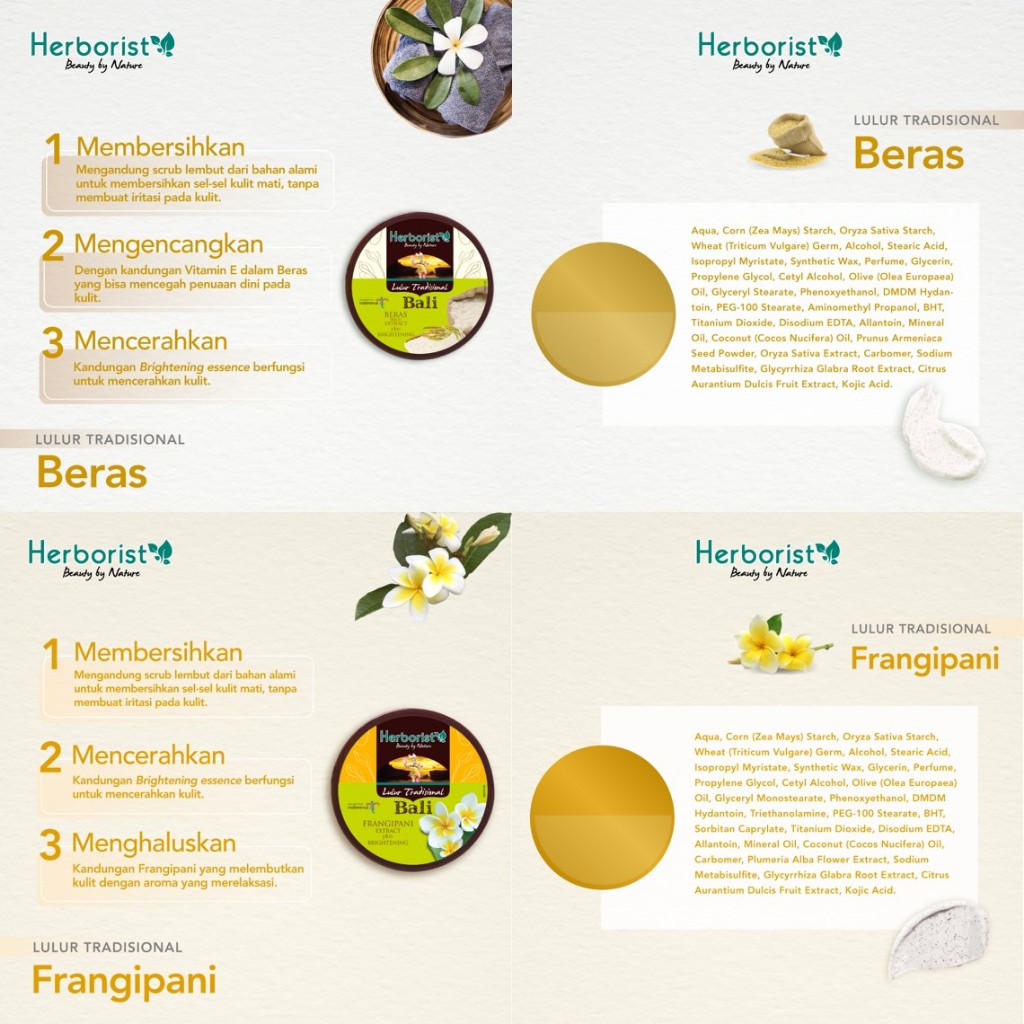 Herborist Lulur Tradisional Bali 100gr - Milk
