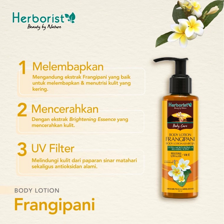 Herborist Body Care Body Lotion 145ml - Frangipani