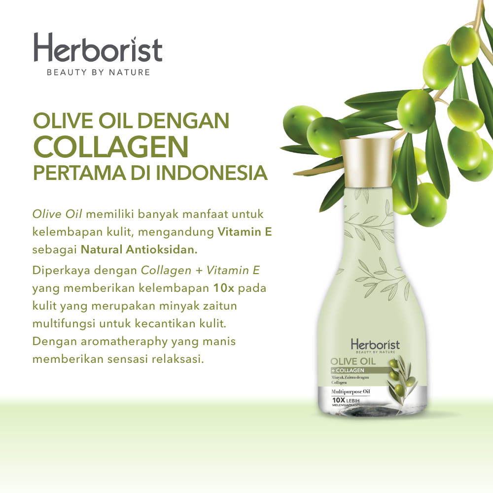 Herborist Minyak Zaitun Olive Oil + Collagen 75ml