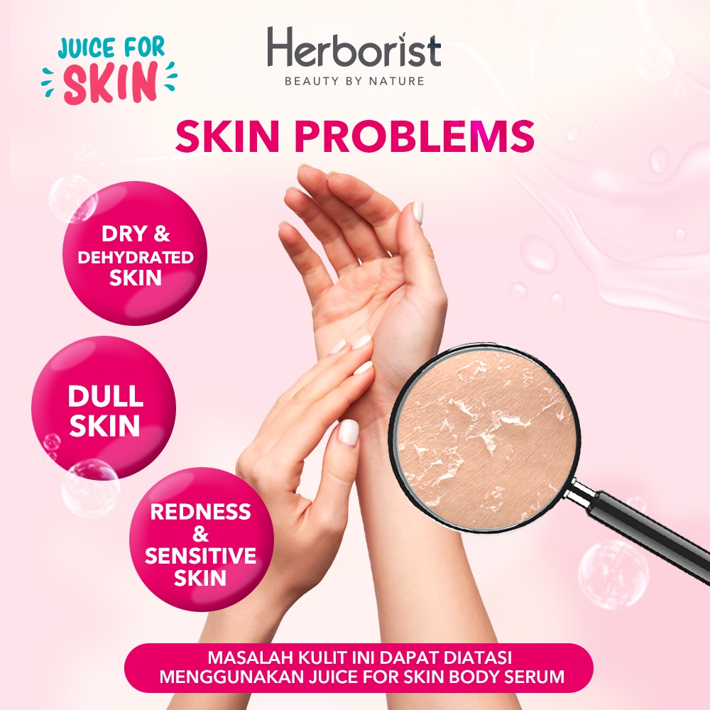 Herborist Juice For Skin Body Serum 180ml - Orange & Carrot (Refresh & Glow)