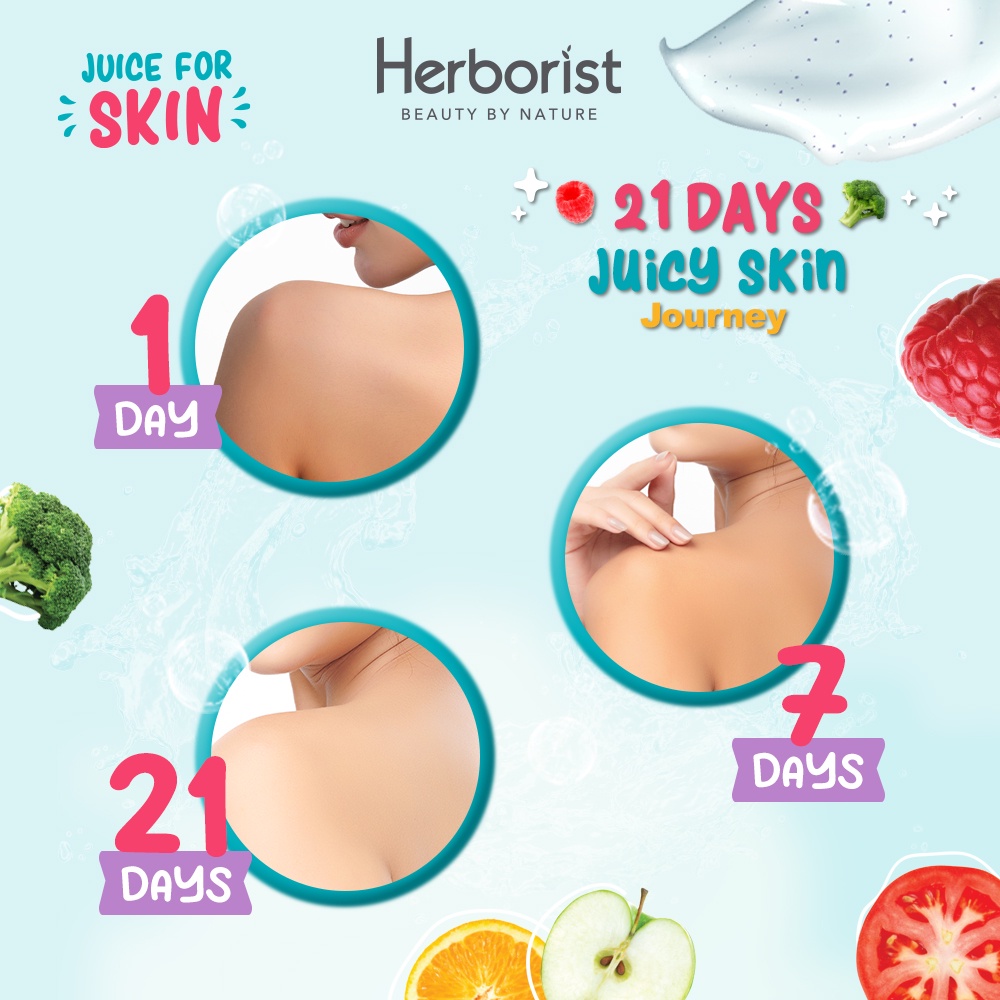 Herborist Juice For Skin Exfoliating Gel Scrub 150ml - Raspberry & Tomato