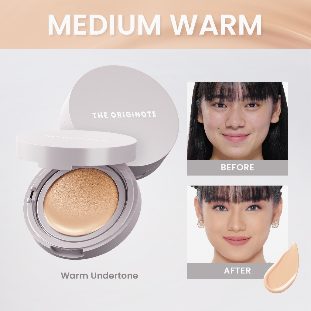 The Originote High Cover Serum Cushion - Medium Warm *