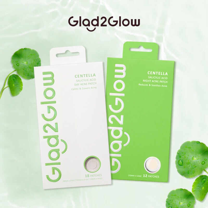 Glad 2 Glow Acne Patch - Centella Salicylic Acid Day 18patch