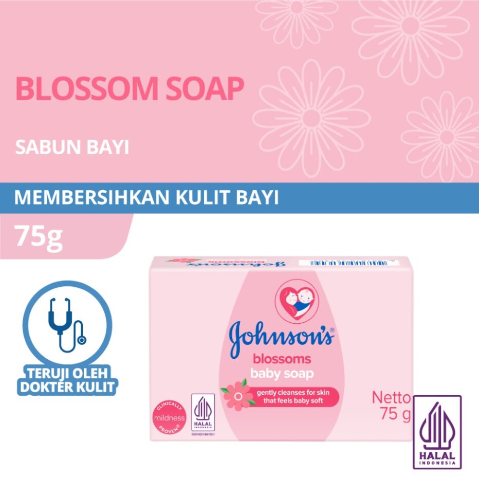 Johnsons Baby Soap 75gr - Blossoms Johnsons Baby Soap 75gr - Blossoms