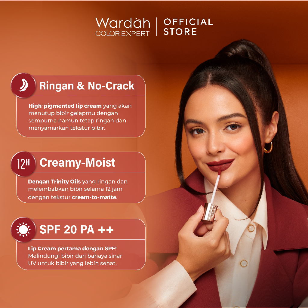 Wardah Exclusive Matte Lip Cream 4gr - 25 Unbeetable