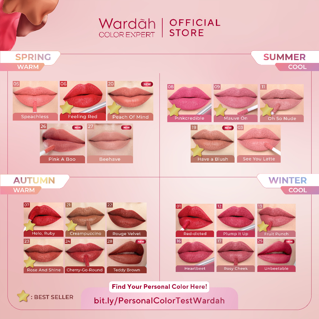 Wardah Exclusive Matte Lip Cream 4gr - 25 Unbeetable