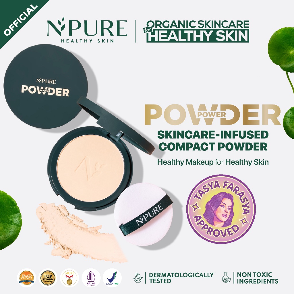 Npure Centella Asiatica Power Powder 10gr - Pear (Bedak Padat)