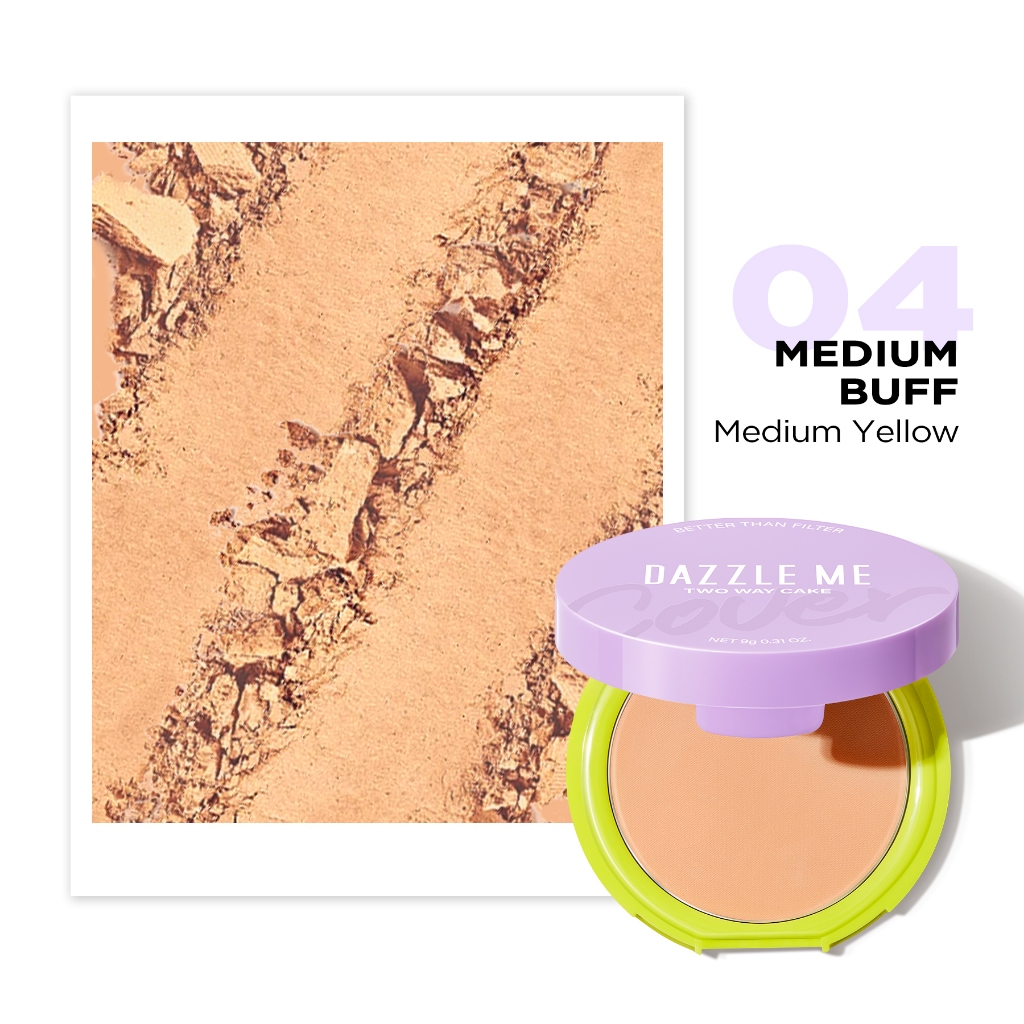 DAZZLE Me Better Than Filter Two Way Cake - N04 Medium Buff