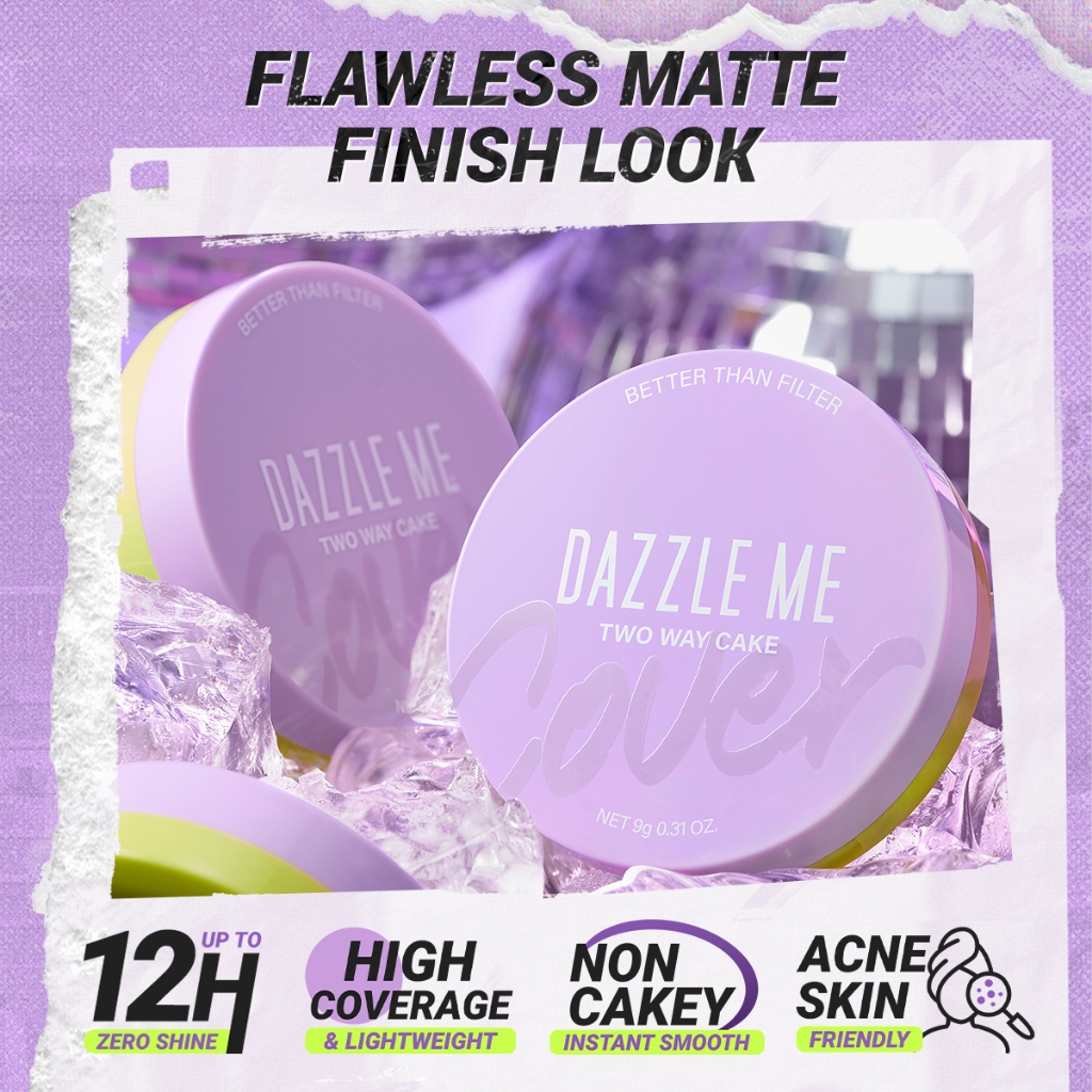 DAZZLE Me Better Than Filter Two Way Cake - W05 Soft Tan