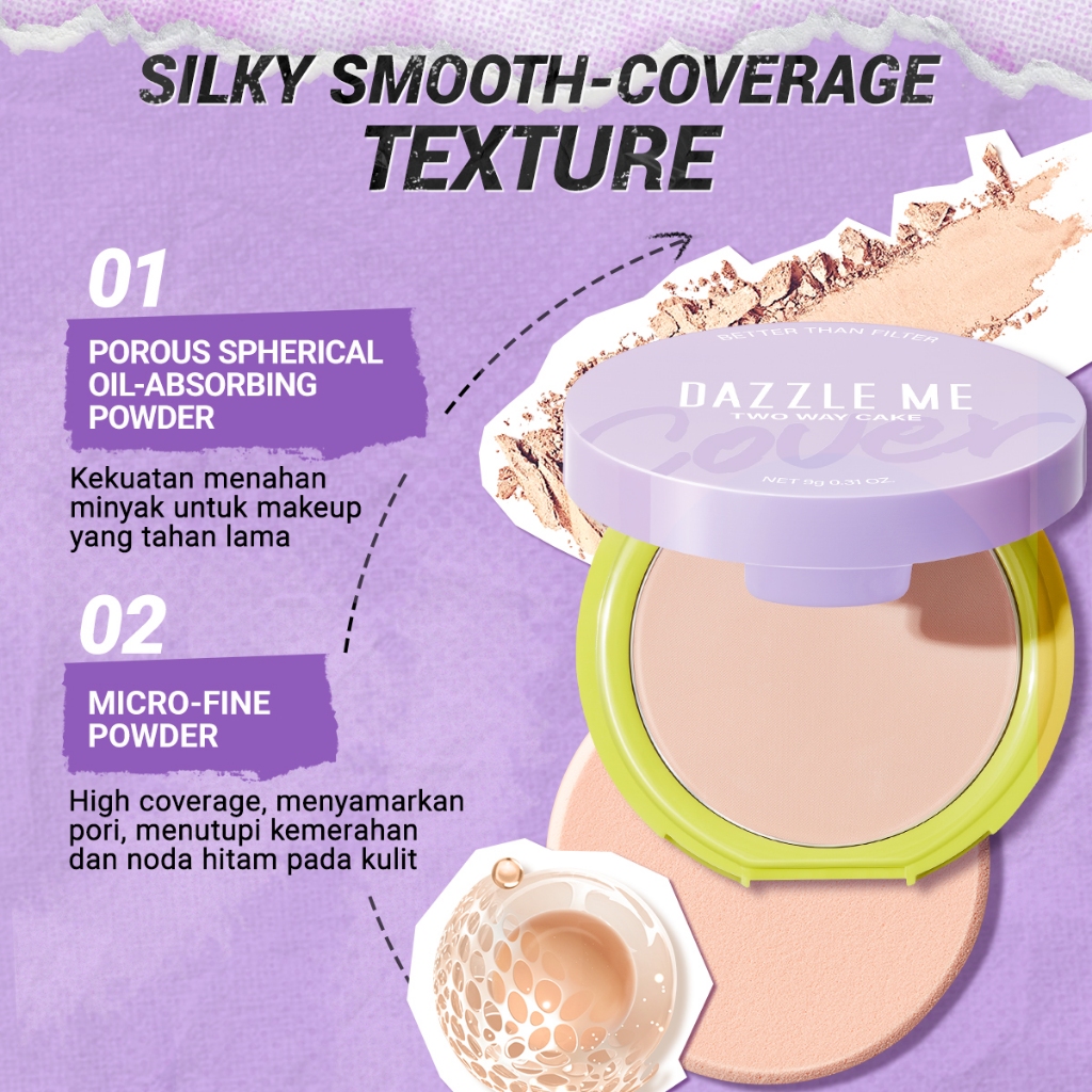 DAZZLE Me Better Than Filter Two Way Cake - W05 Soft Tan